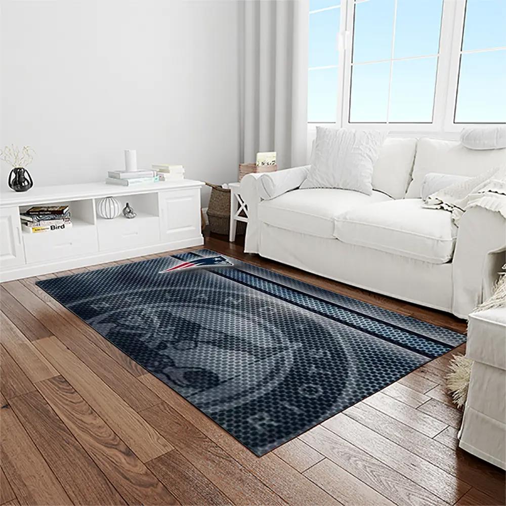 Nfl new england patriots football team logo rectangle area rug nep29 Rectangle Rug