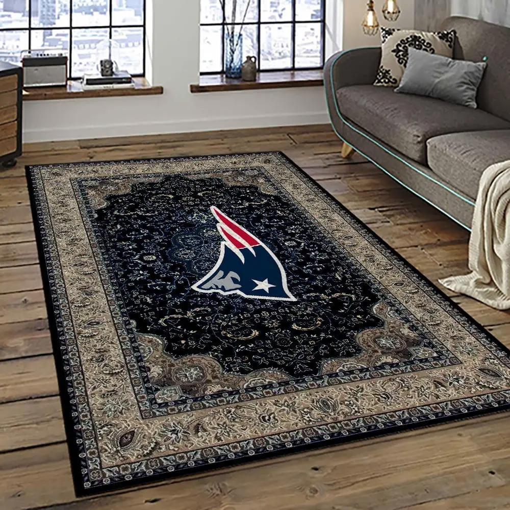 Nfl new england patriots football team logo sport carpet area rug home decor best gift for friends nep44 Rectangle Rug