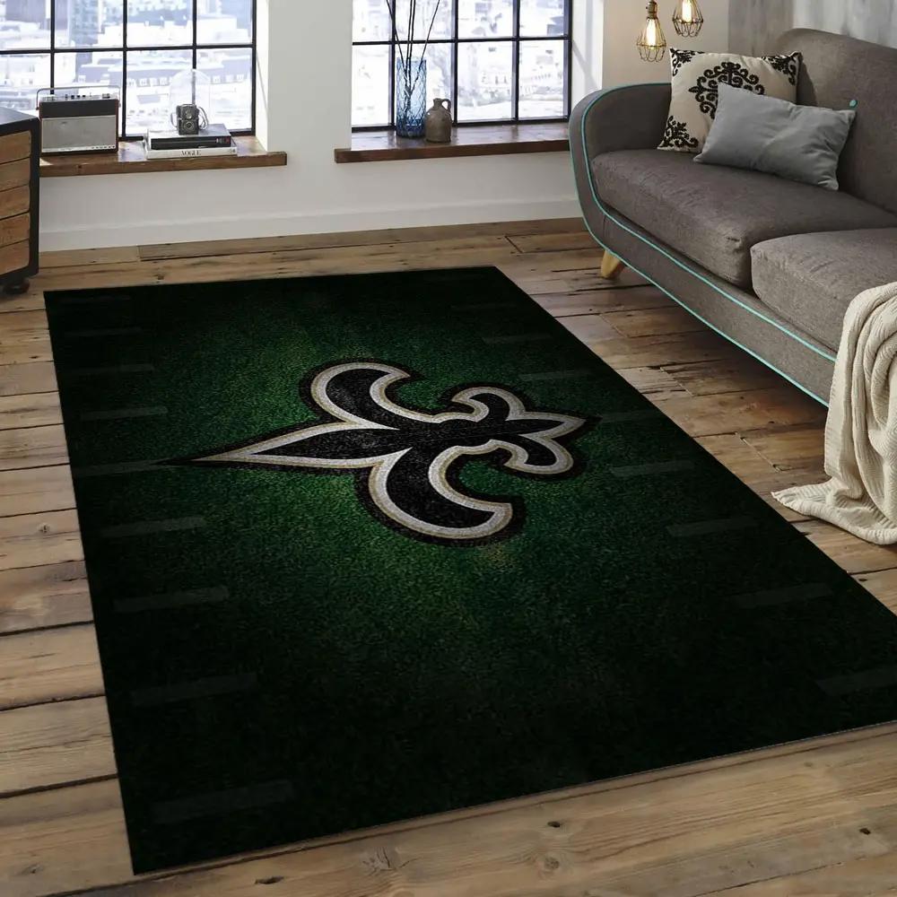 Nfl new orleans saints football team logo rectangle area rug nos32 Rectangle Rug