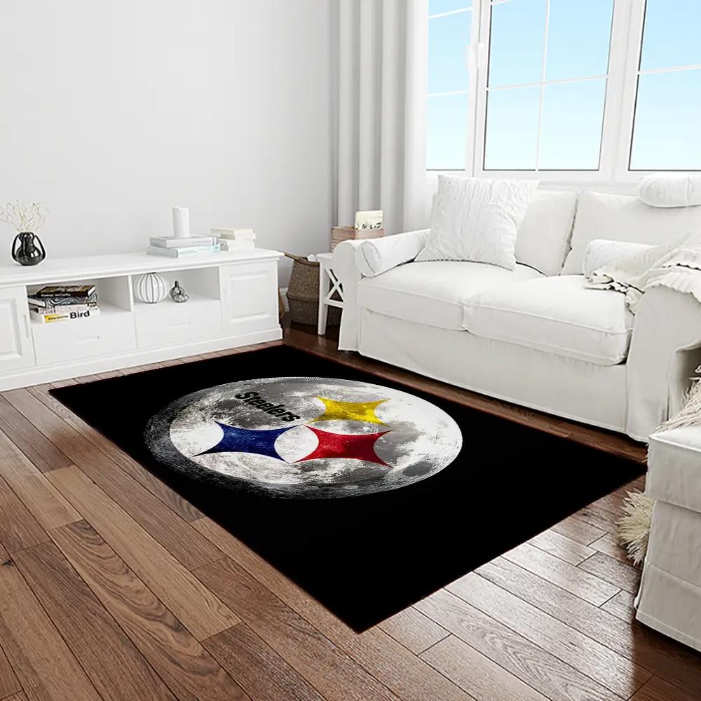 Nfl pittsburgh steelers football team logo rectangle area rug ptts25 Rectangle Rug