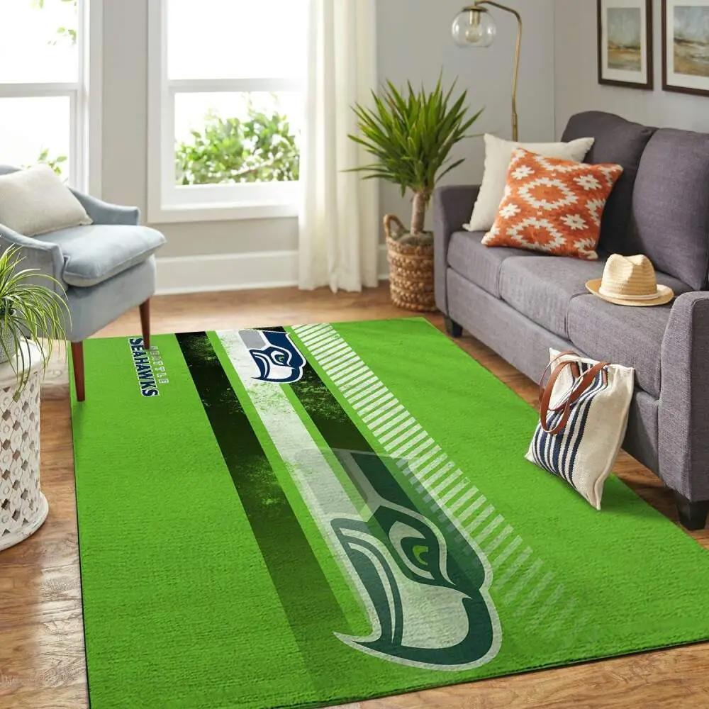 Nfl seattle seahawks football sport rug living room home decor area rug Rectangle Rug