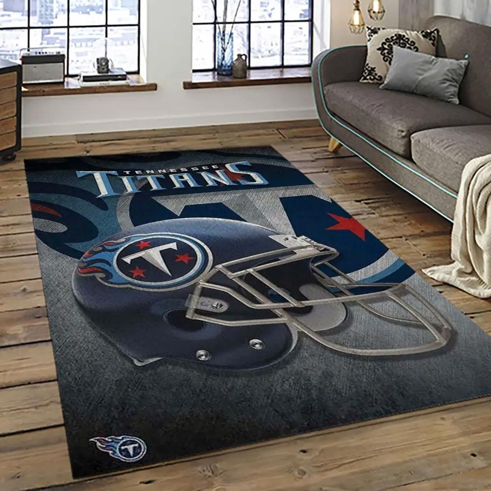 Nfl tennessee titans football team logo sport carpet area rug home decor best gift for friends tt47 Rectangle Rug
