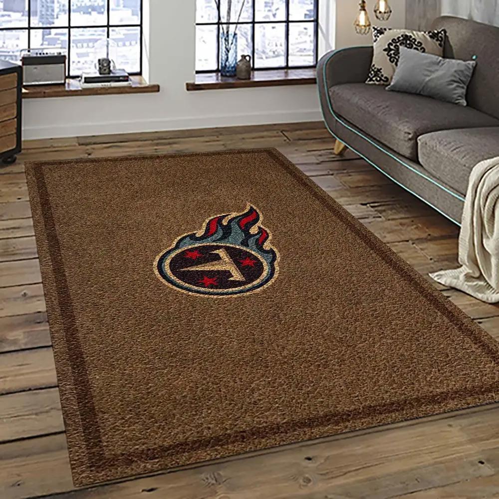 Nfl tennessee titans football team logo sport carpet area rug home decor best gift for friends tt76 Rectangle Rug