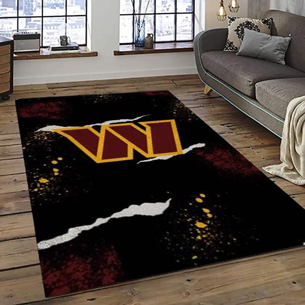 Nfl washington commanders football team logo sport carpet area rug home decor best gift for friends wscd16 Rectangle Rug