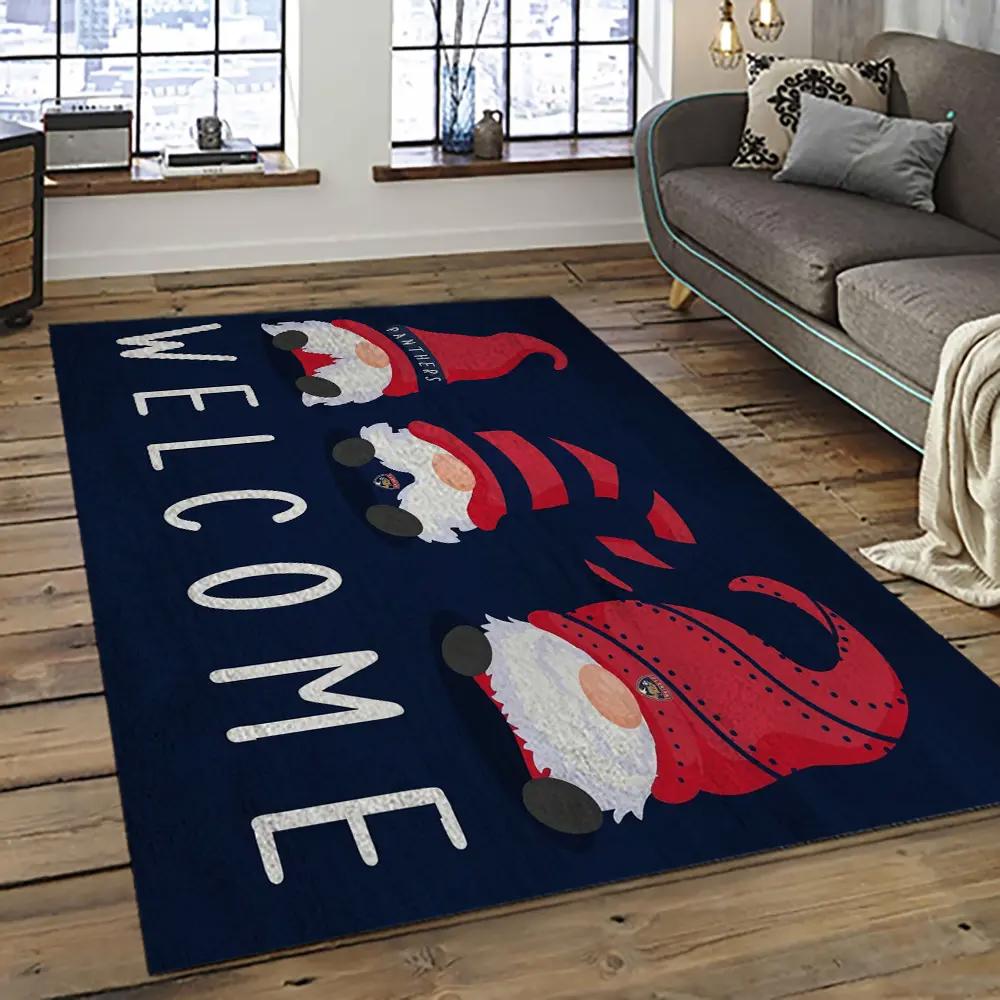 Nhl florida panthers hockey team logo sport carpet rectangle area rug for living room fp13 Rectangle Rug