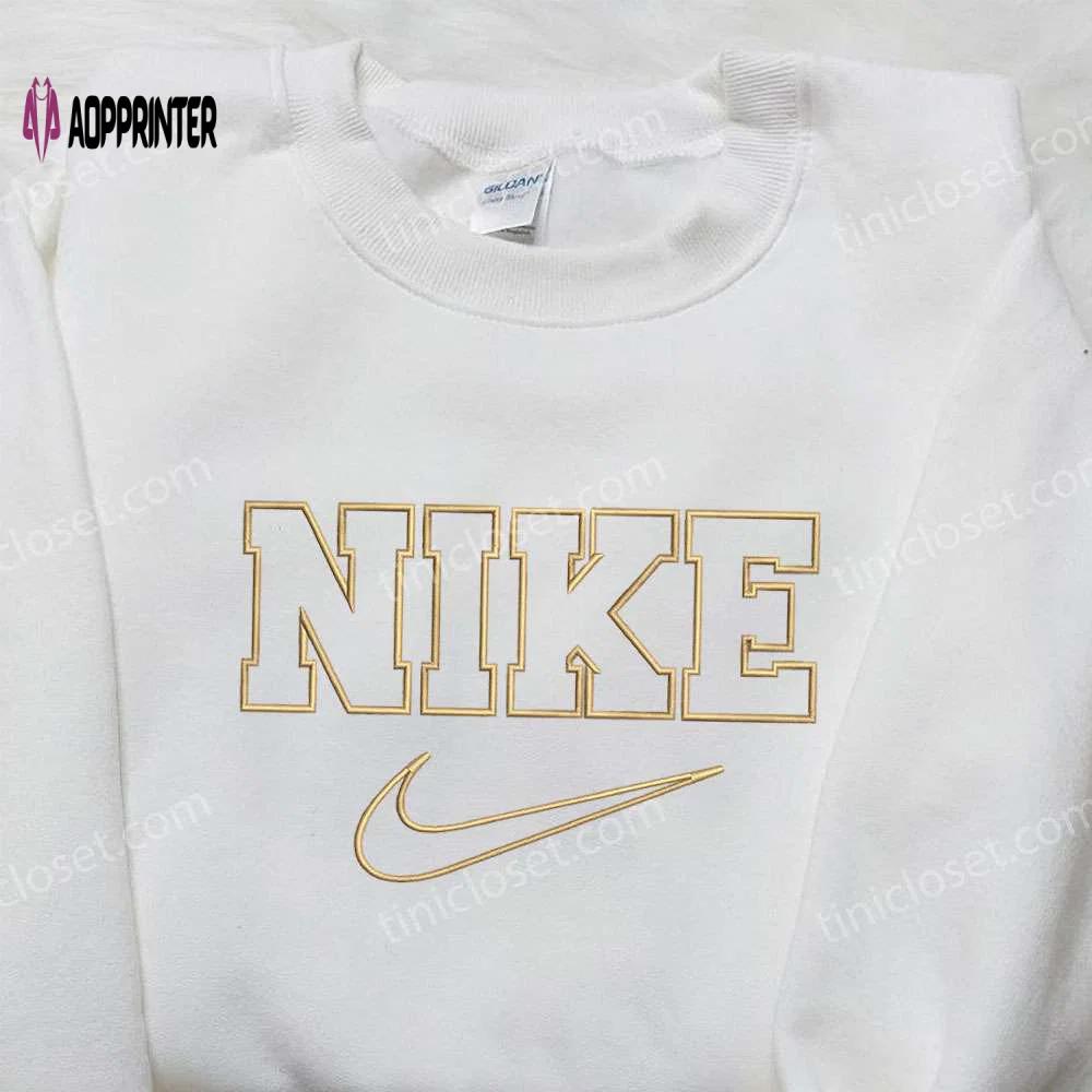 Nike embroidered sweatshirt: best birthday gift idea with nike-inspired design Embroidered Shirt