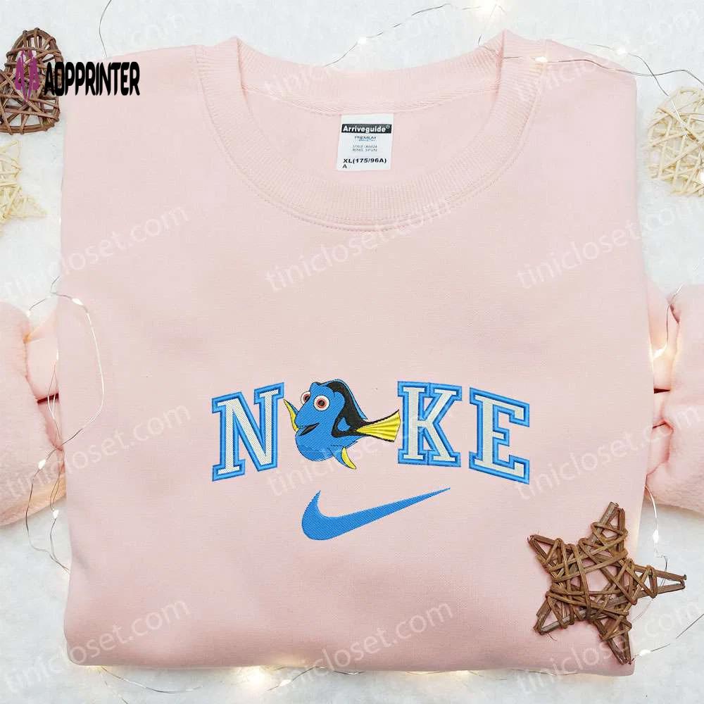 Nike x dory embroidered shirt: finding dory disney inspired apparel Embroidered Shirt