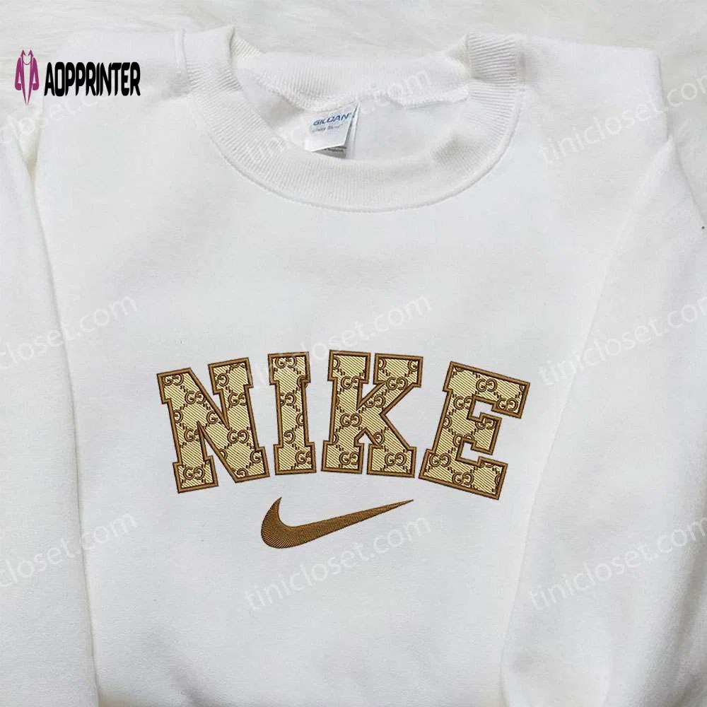 Nike x gucci embroidered shirt: the perfect family gift for nike inspired style Embroidered Shirt