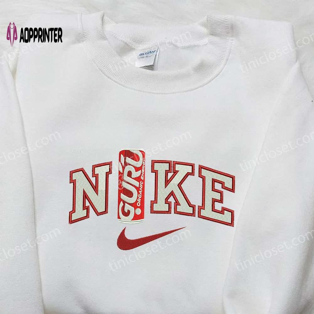 Nike x guru organic energy drinks embroidered shirt – custom favor drinking tee Embroidered Shirt