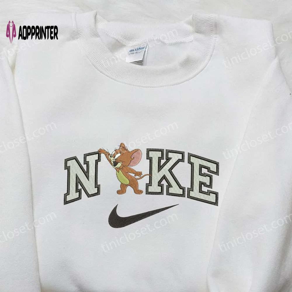 Nike x jerry embroidered shirt – cartoon inspired stylish nike shirt Embroidered Shirt