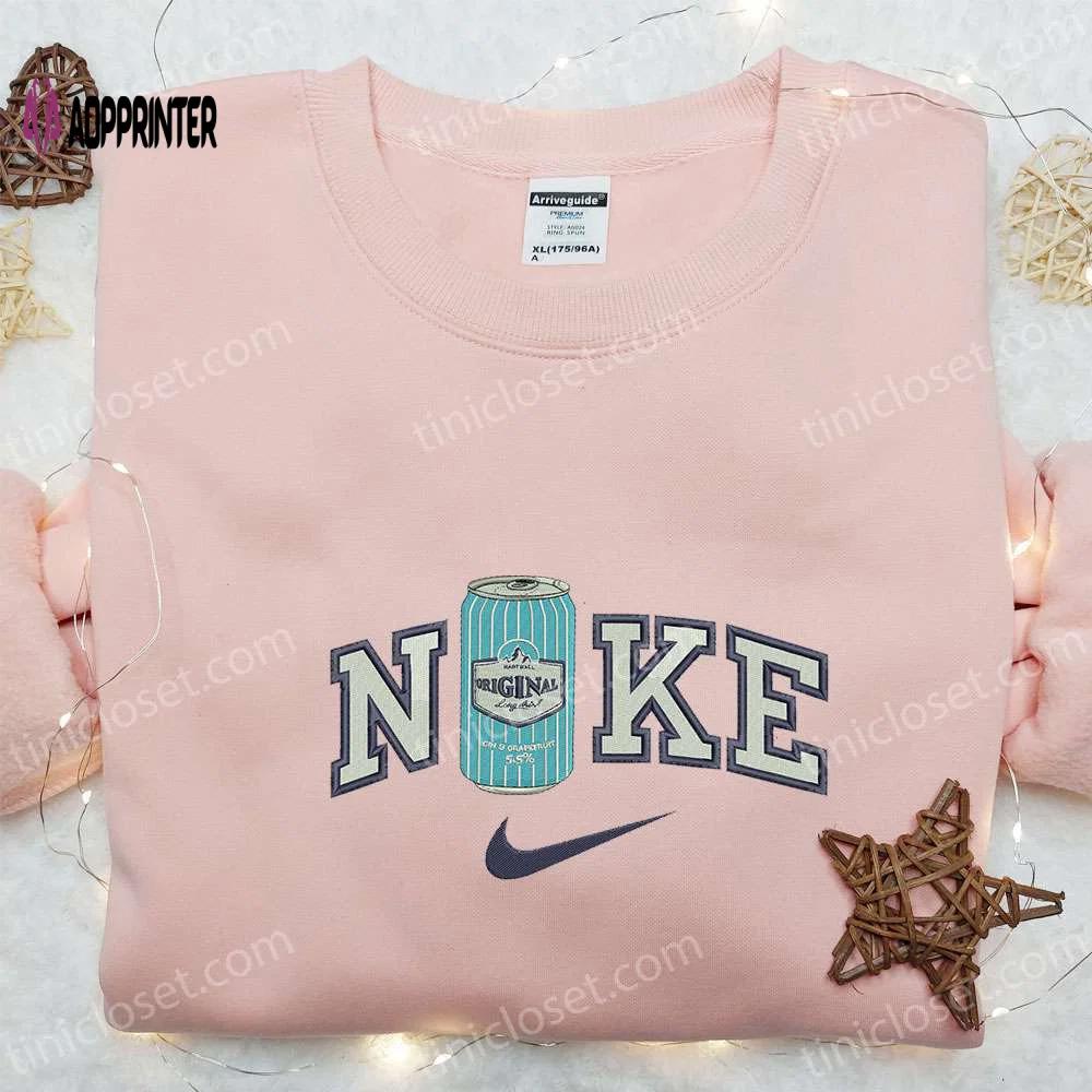 Nike x original bottle embroidered sweatshirt & shirt: perfect gift ideas with favorite drink designs Embroidered Shirt