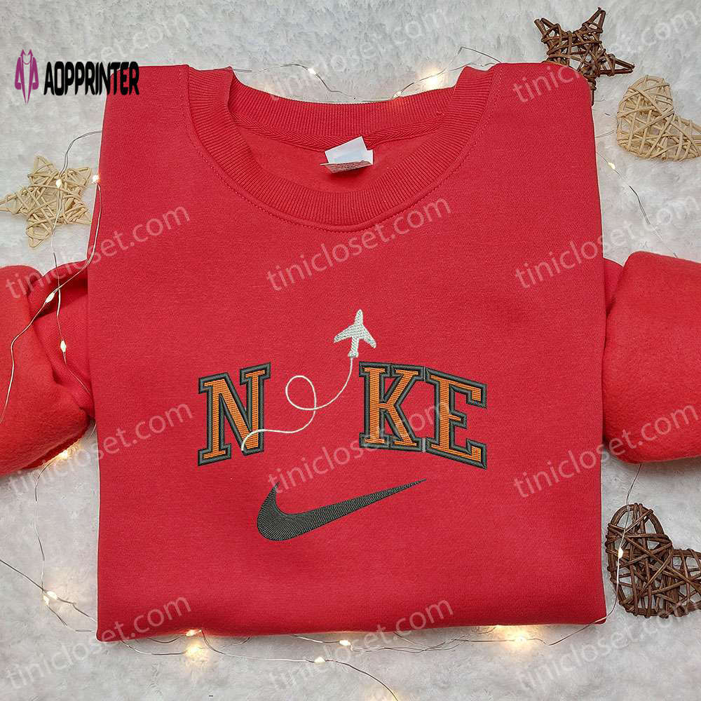 Nike x plane embroidered shirt: transportation-inspired t-shirt Embroidered Shirt