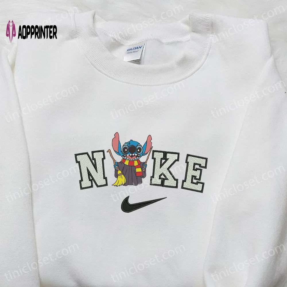 Nike x stitch harry potter embroidered sweatshirt halloween disney hoodie custom nike t-shirt Embroidered Shirt