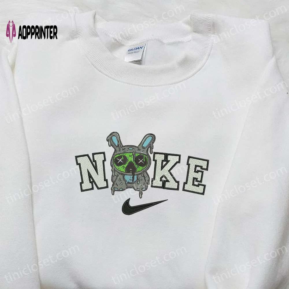 Nike x zombie stitch embroidered sweatshirt disney halloween hoodie inspired shirt Embroidered Shirt