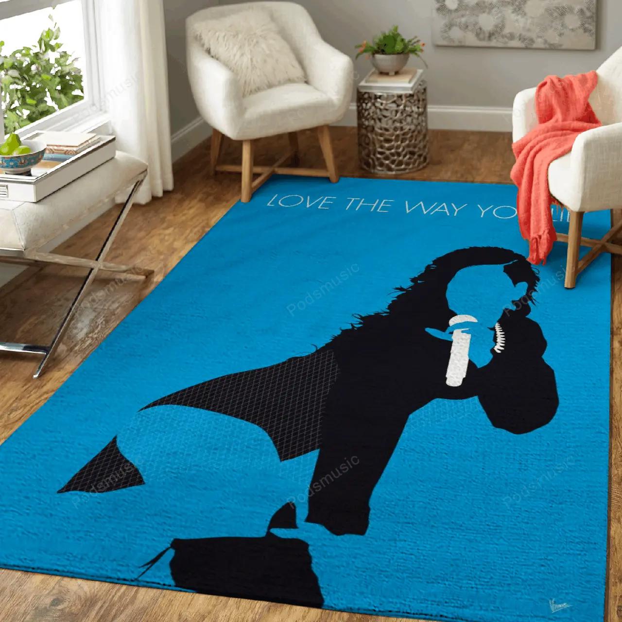 No179 my rihanna minimal music artwork minimal music artworks art for fans area rug living room carpet rug regtangle carpet floor decor home decor Rectangle Rug