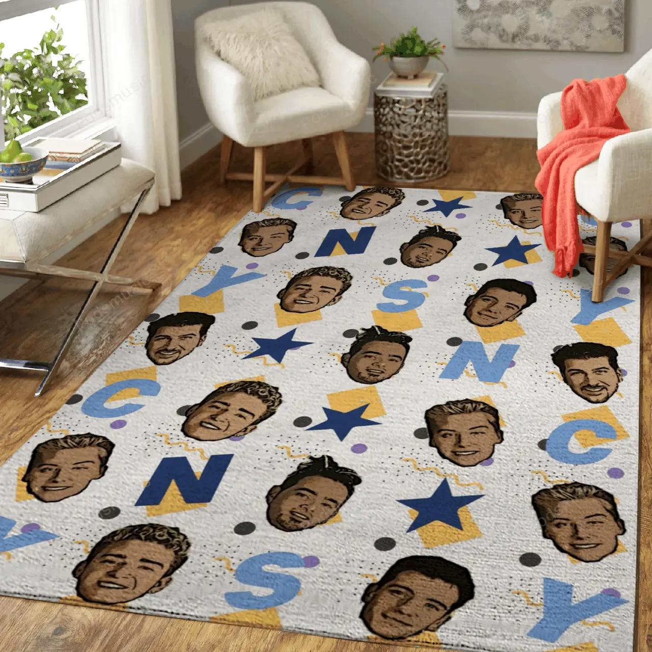 Nsync doodles music art for fans area rug living room carpet rug regtangle carpet floor decor home decor Rectangle Rug