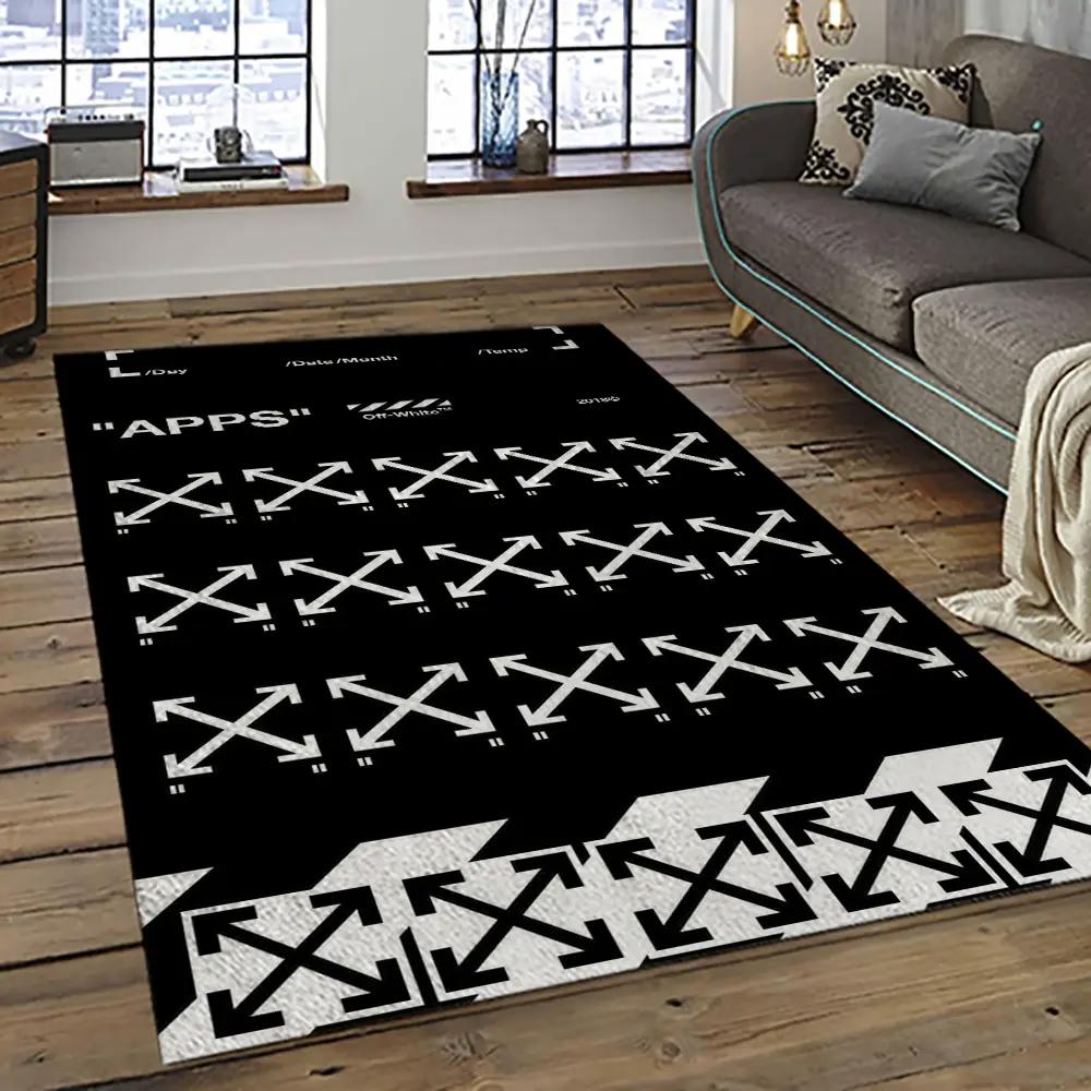 Off white fashion carpet rectangle area rug for living room bedroom decor owt16 Rectangle Rug