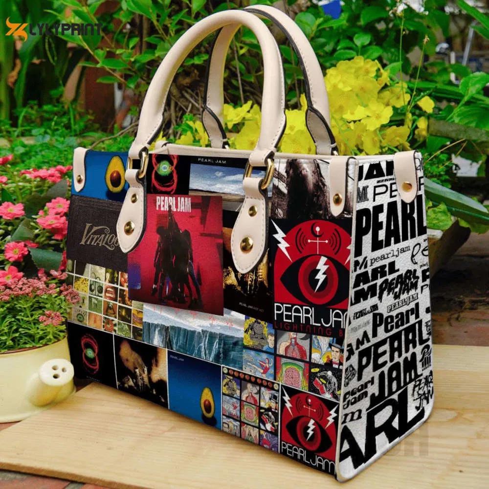 Pearl jam 1 leather handbag gift for women 4486 Women Leather Hand Bag
