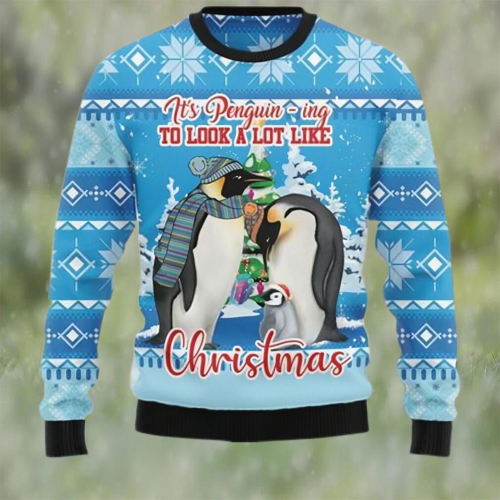 Penguin family ugly christmas holiday sweater Christmas Ugly Sweater
