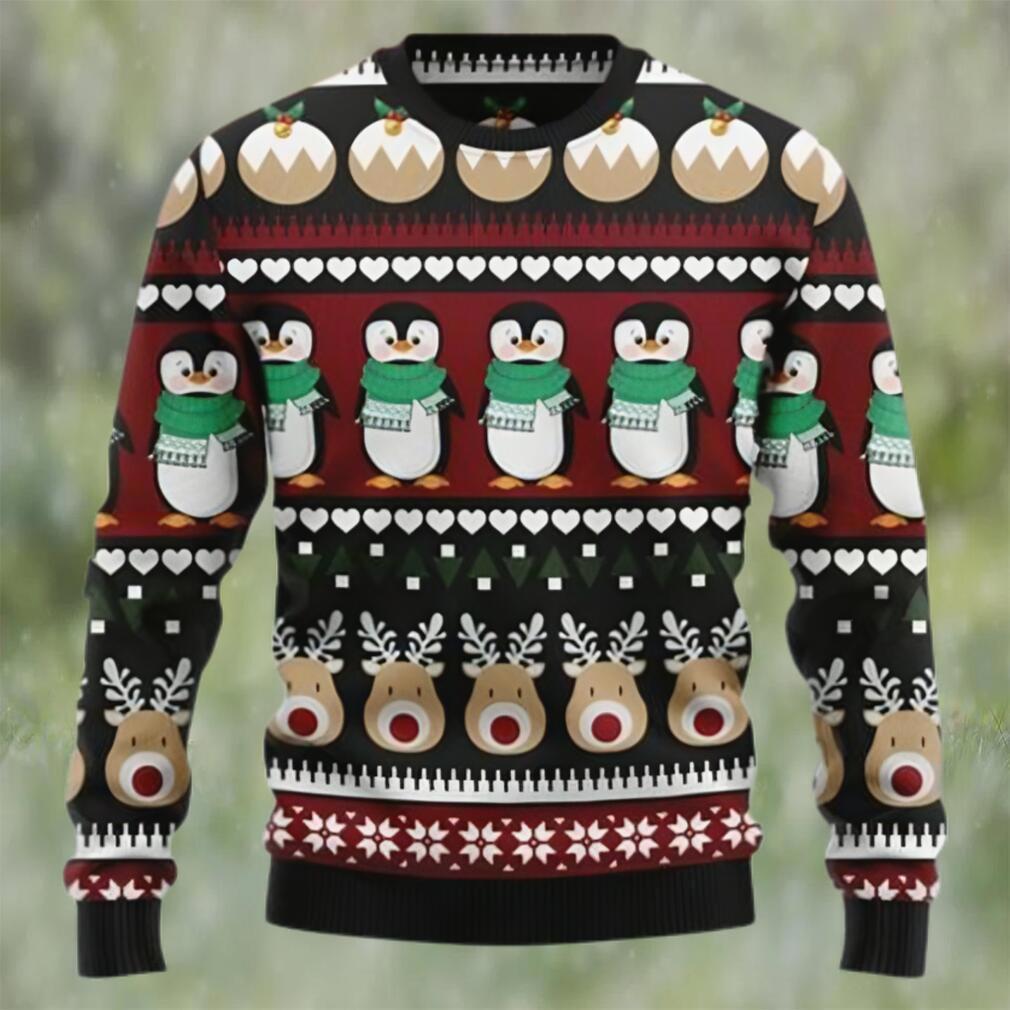 Penguin group reindeer best gift ugly christmas sweater Christmas Ugly Sweater
