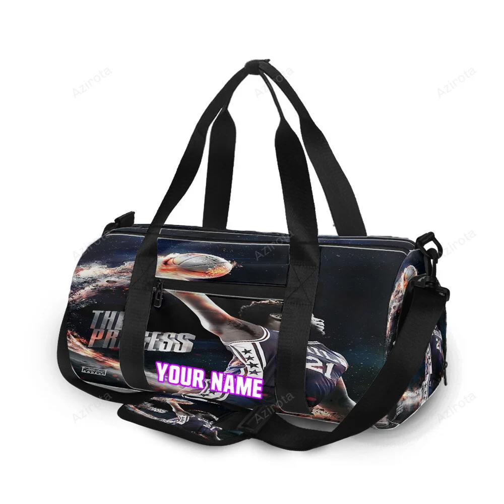 Philadelphia 76ers joel embiid the process personalized name travel bag gym bag 2208 Travel Bag