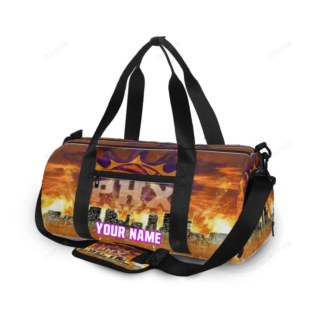 Phoenix suns emblem city fire personalized name travel bag gym bag 2180 Travel Bag