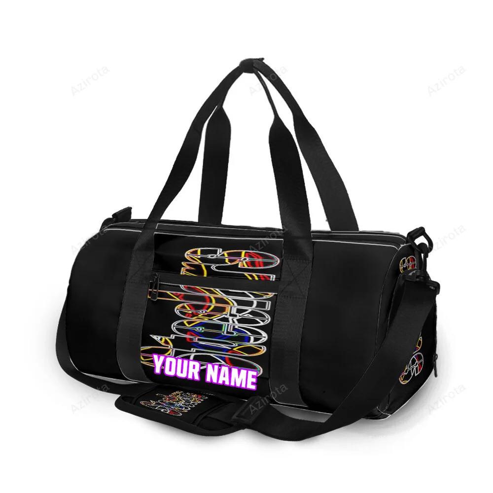 Pittsburgh steelers emblem colorful personalized name travel bag gym bag 772 Travel Bag