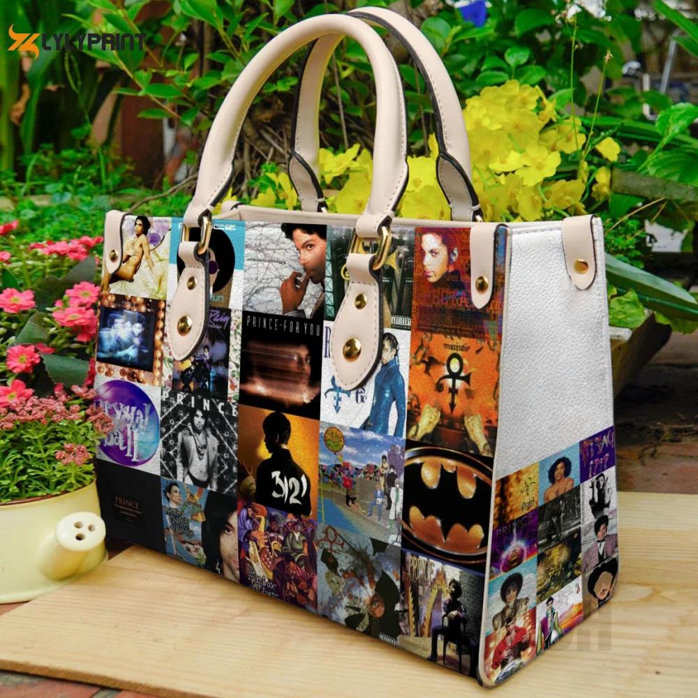 Prince purple lover hand leather bag for women gift 2150 Women Leather Hand Bag