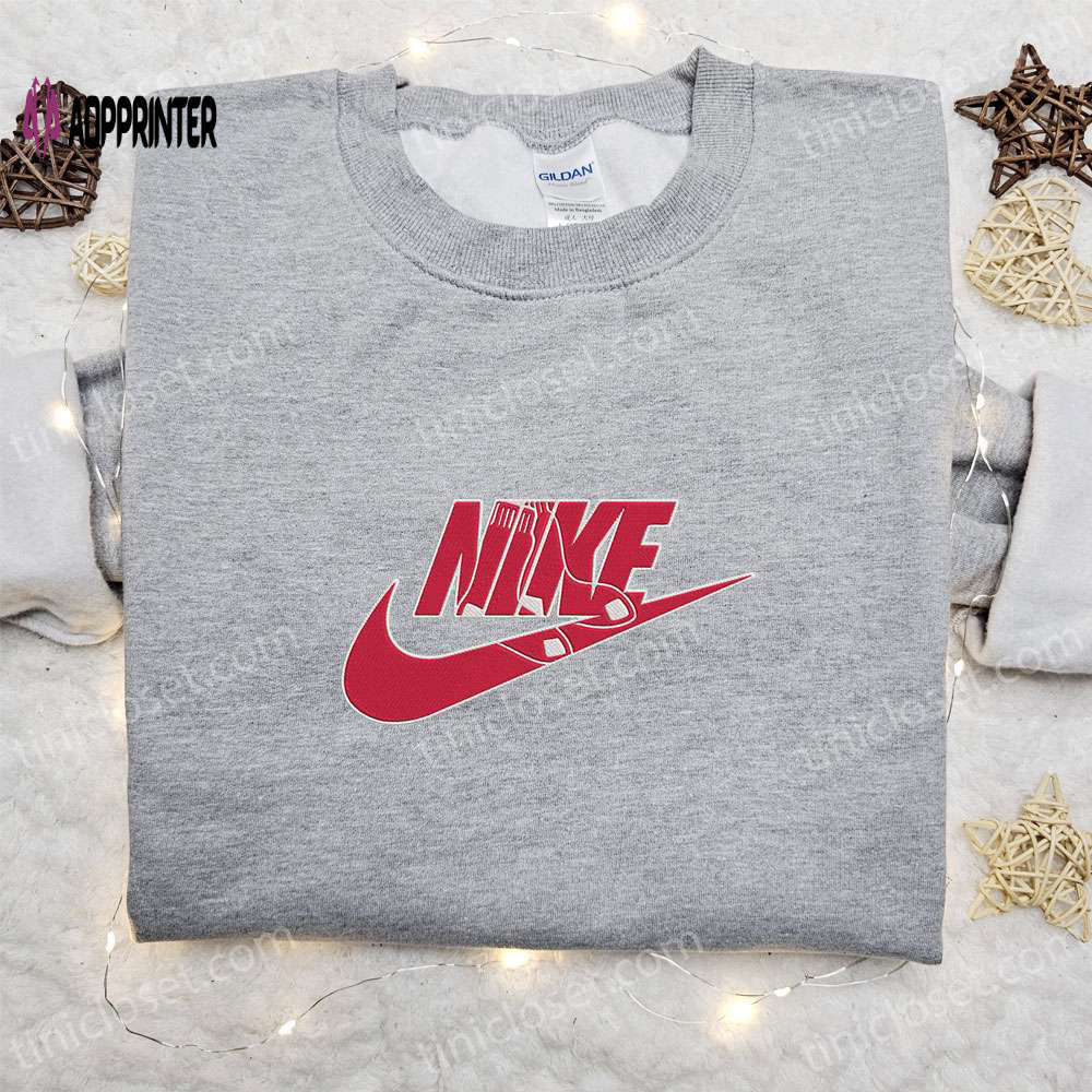Red sox x nike embroidered shirt sports hoodie & t-shirt – mlb collection Embroidered Shirt