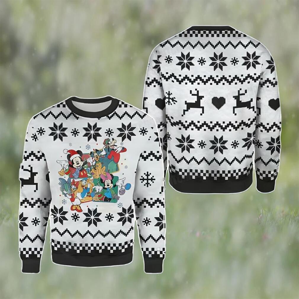 Retro mickey and friends ugly christmas sweater gift for disney fan Christmas Ugly Sweater