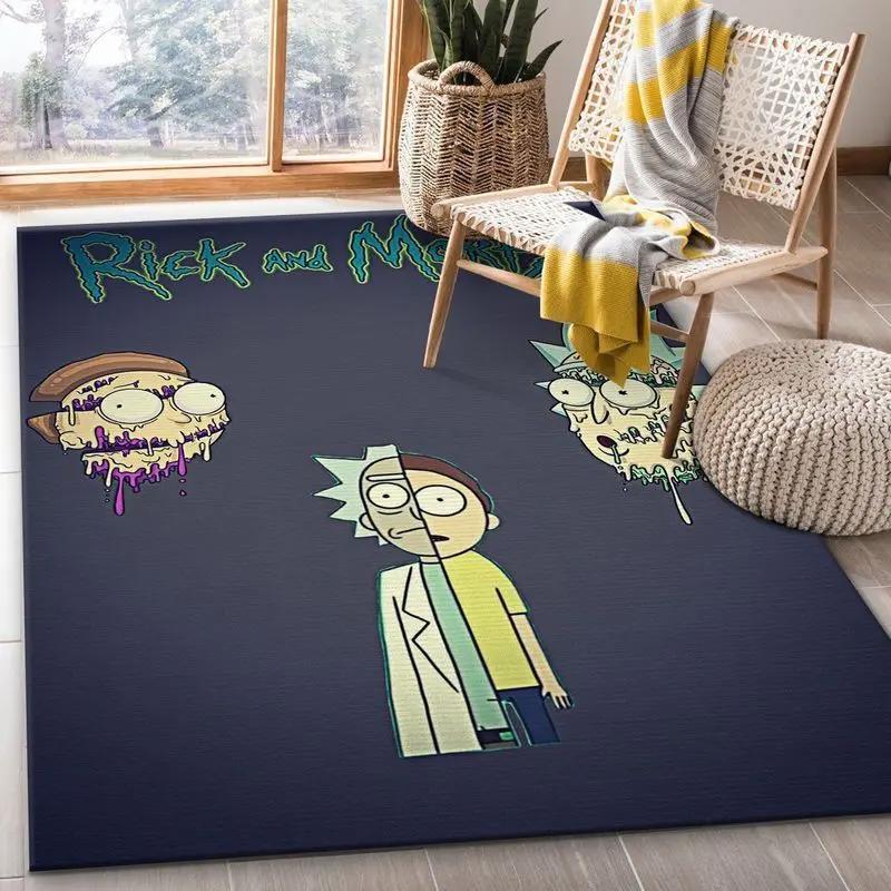 Rick and morty 105 area rug living room and bed room rug rug regtangle carpet floor decor home decor Rectangle Rug