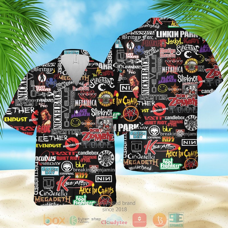 Rock fans music hawaiian shirt Hawaii Shirt Shorts & Flip Flops