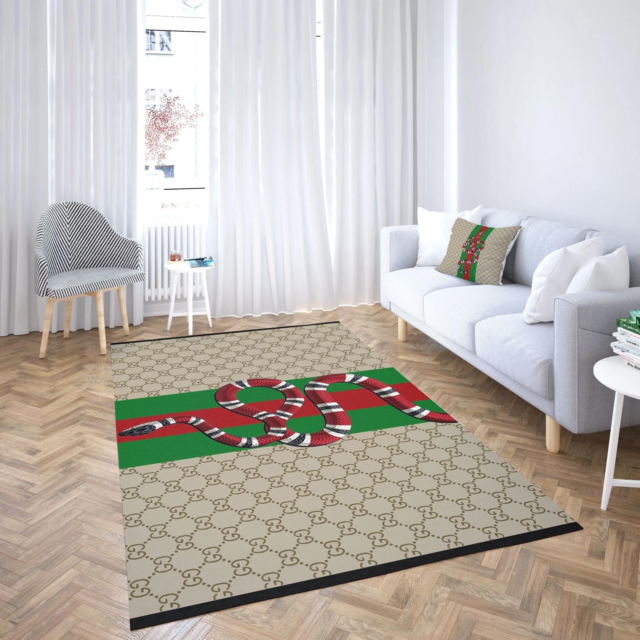 Rugs in living room and bedroom - Gucci retro snake luxury area rug for living room bedroom carpet home decorations mat Rectangle Rug