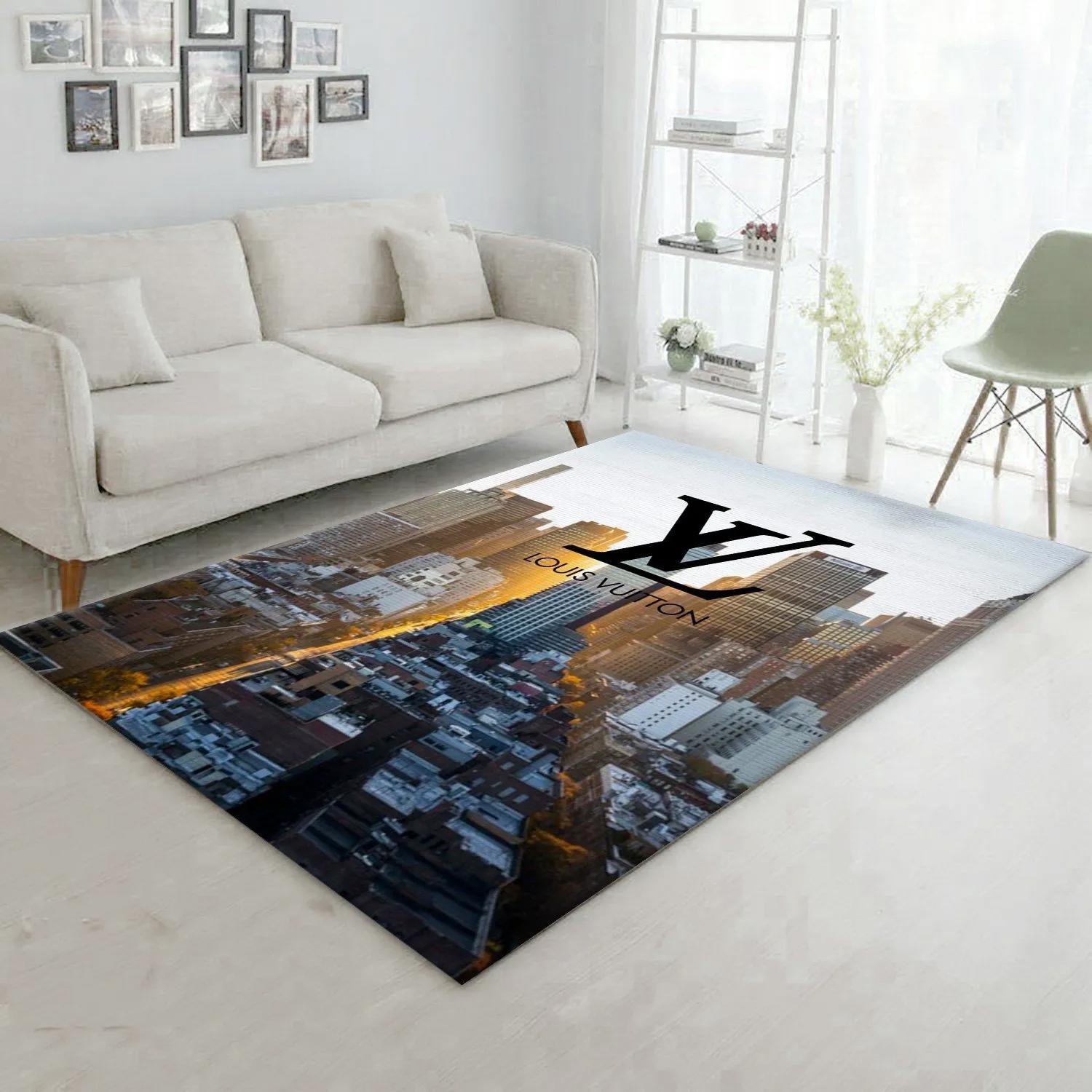 Rugs in living room and bedroom - Louis vuitton cityscape rug living room rug floor decor floor mats keep warm in winter Rectangle Rug