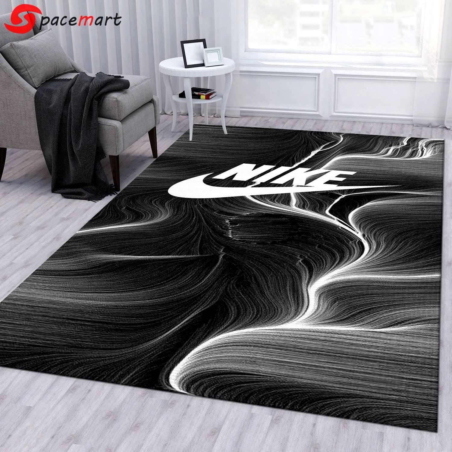 Rugs in living room and bedroom - Nike area rug for living room home decor - rugs Rectangle Rug