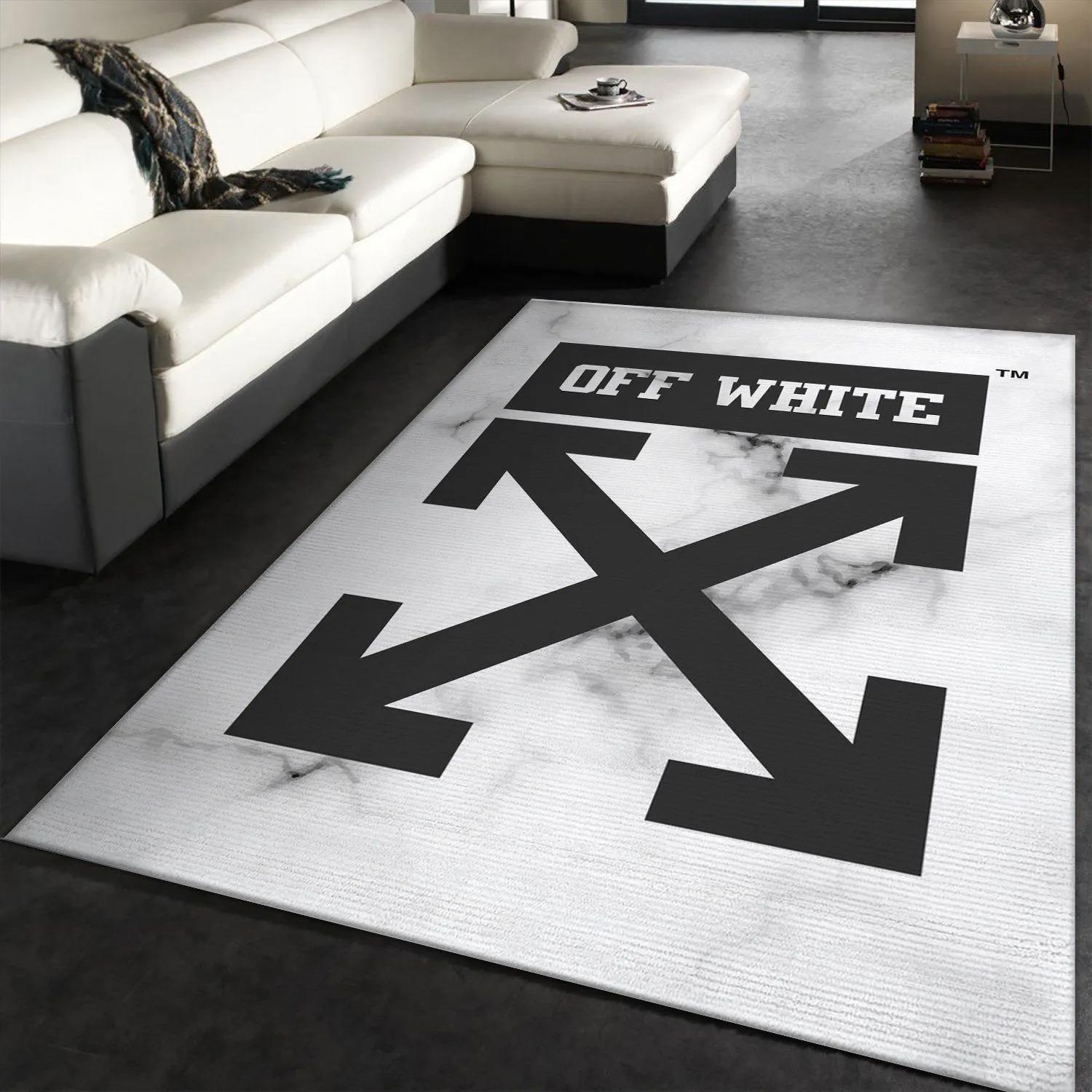 Rugs in living room and bedroom - Off-white rectangle rug fashion brand rug christmas gift floor mats keep warm in winter Rectangle Rug