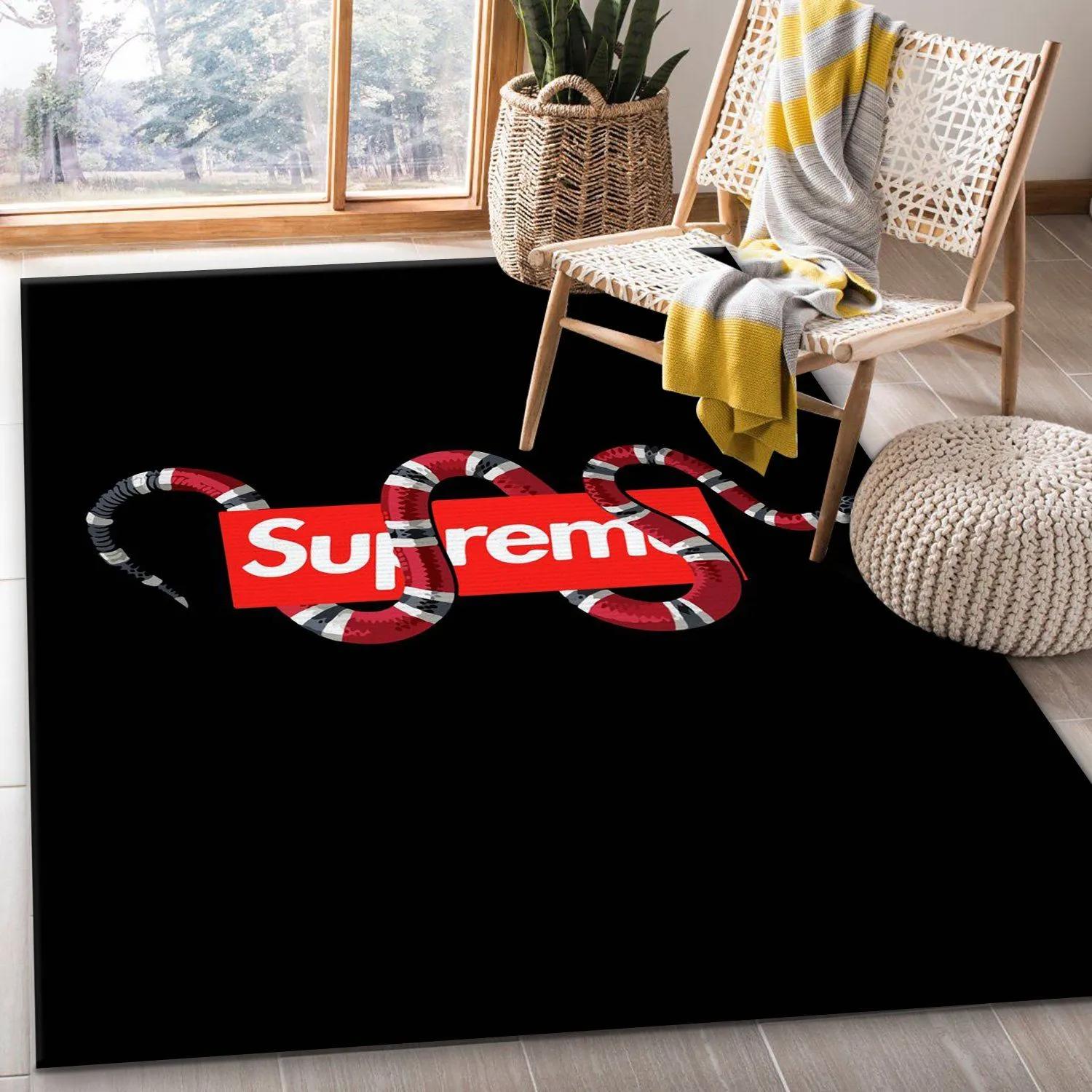 Rugs in living room and bedroom - Supreme x gucci area rug for christmas living room rug floor mats keep warm in winter Rectangle Rug
