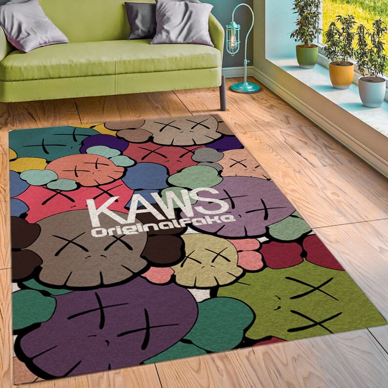 Rugs in living room and bedroom hypebeast rug- hypebeast originalfake- hypebeast rug- hypebeast rug- rug for living room- shoes rug- living room decor- home decor Rectangle Rug