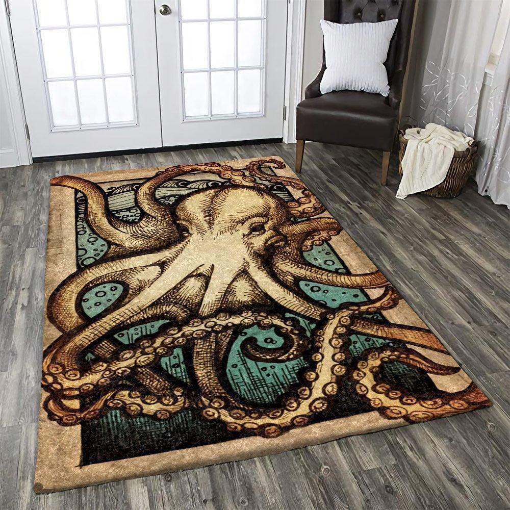 Rugs in living room and bedroom octopus rug Rectangle Rug