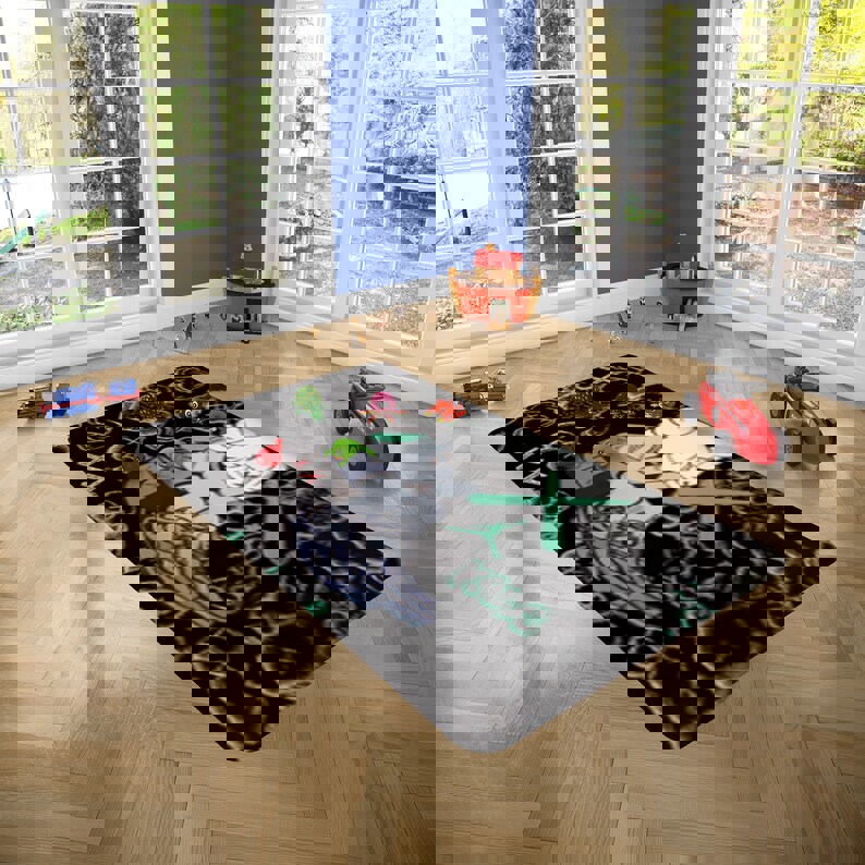 Rugs in living room and bedroom sit wu lian kaw rug - sneaker kaw rug - modern rug- street style decor- hypebeast rug- street fashion rug- boy room rug- kaw bed room rug Rectangle Rug