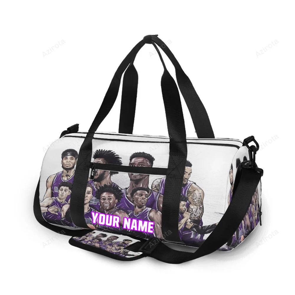 Sacramento kings team players drawing personalized name travel bag gym bag 2280 Travel Bag