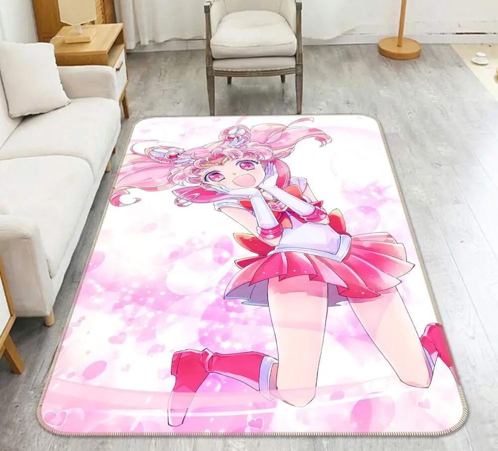 Sailor moon anime 14 area rug living room and bed room rug rug regtangle carpet floor decor home decor Rectangle Rug