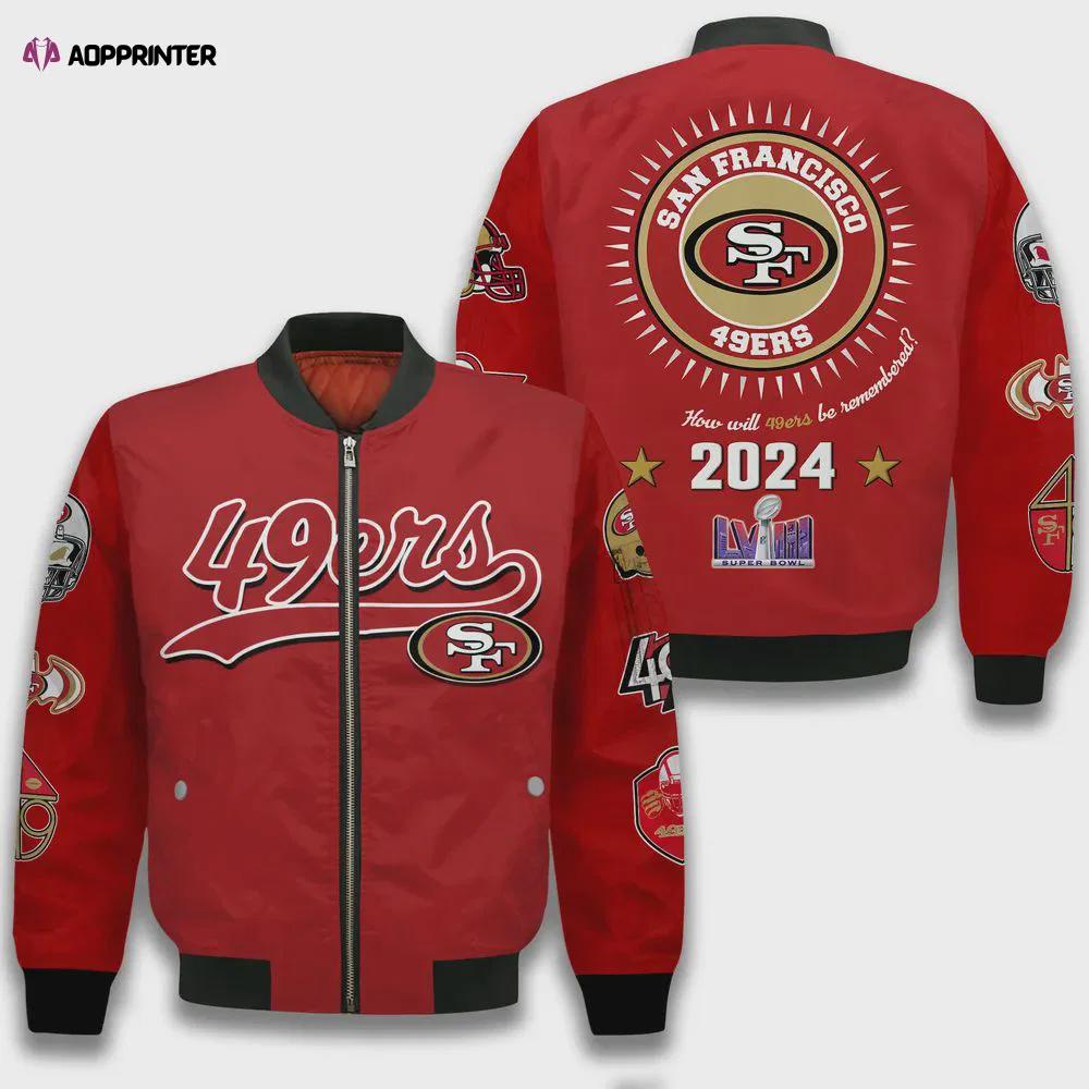 San francisco 49ers 2024 champions design bomber jacket sfat v12 Bomber Jacket