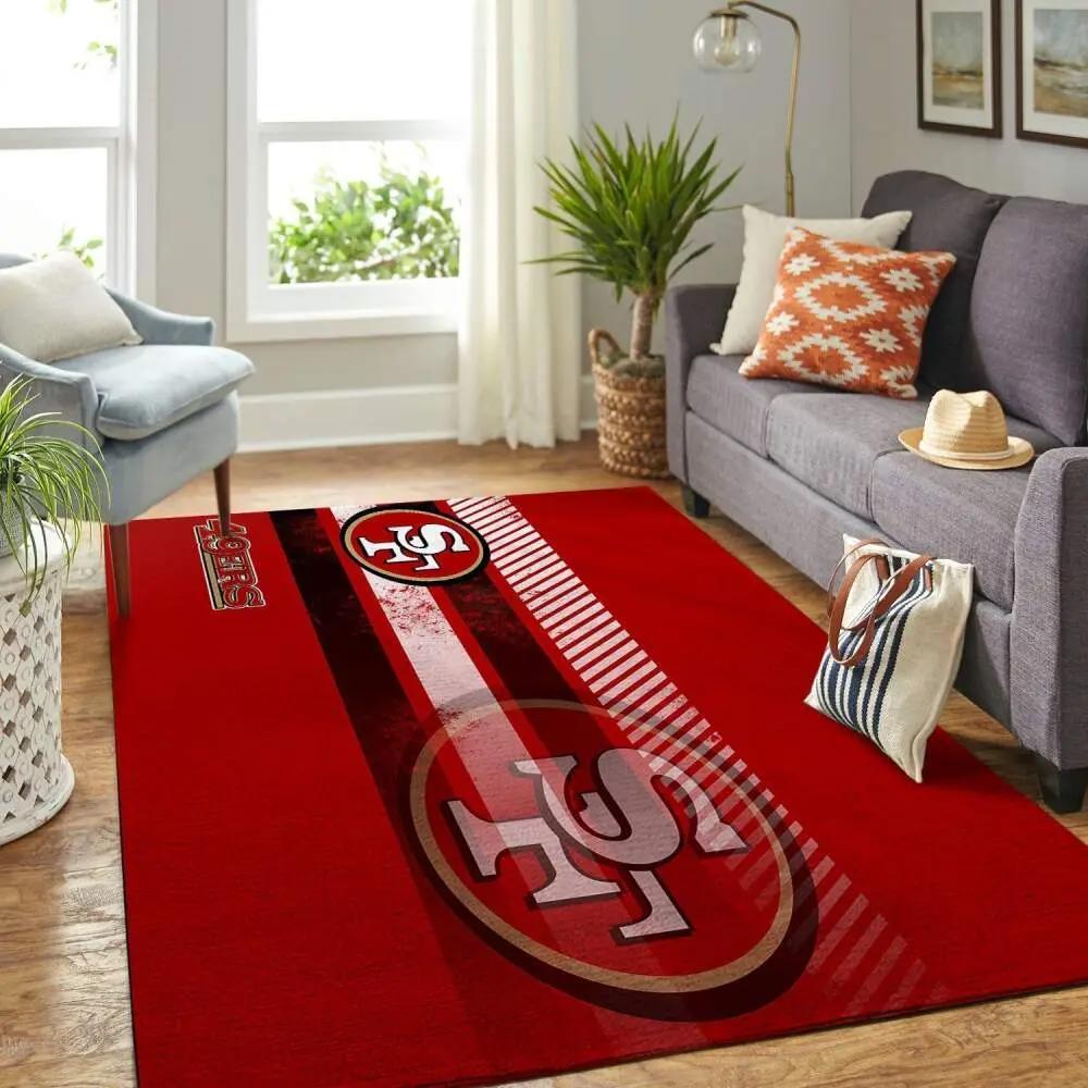 San francisco 49ers nfl area rugs living room regtangle carpet Rectangle Rug