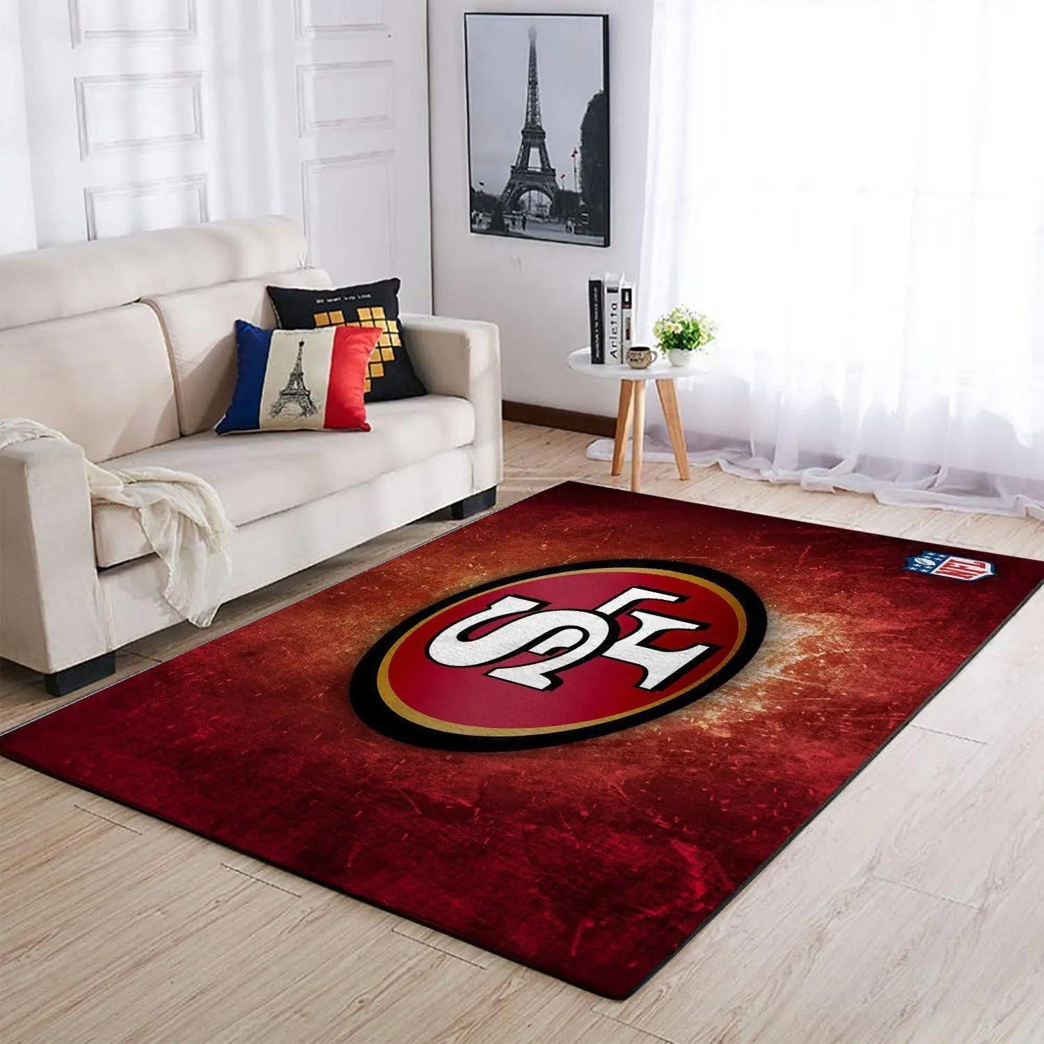 San francisco 49ers nfl football carpet living room rug regtangle carpet v572 Rectangle Rug