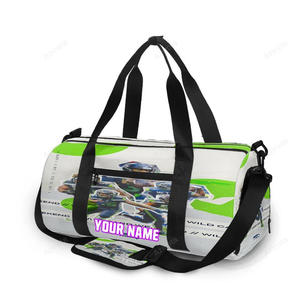 Seattle seahawks players5 personalized name travel bag gym bag 682 Travel Bag