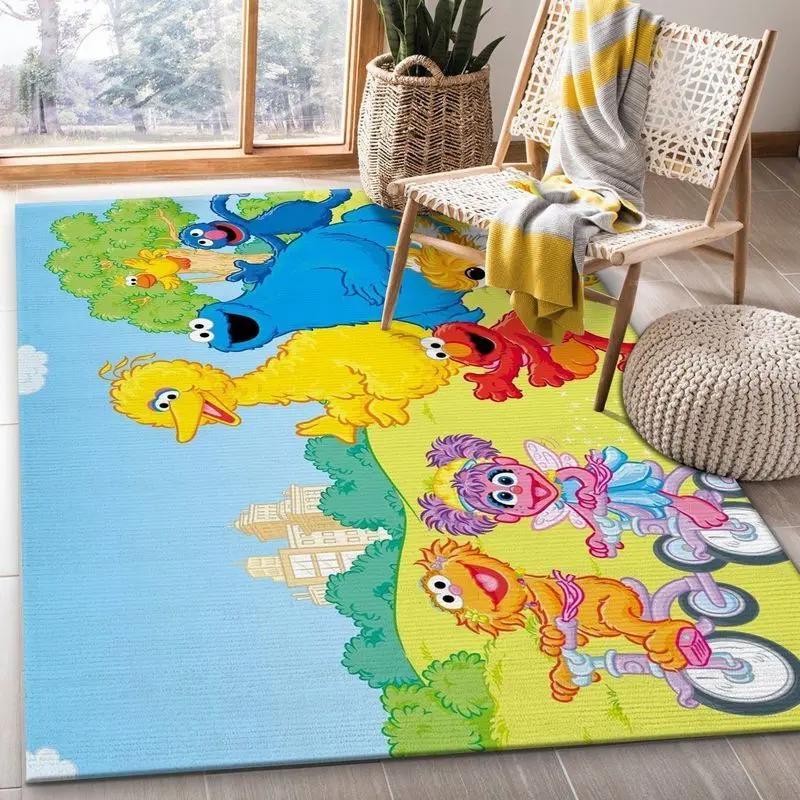Sesame street 3 area rug living room and bed room rug rug regtangle carpet floor decor home decor Rectangle Rug