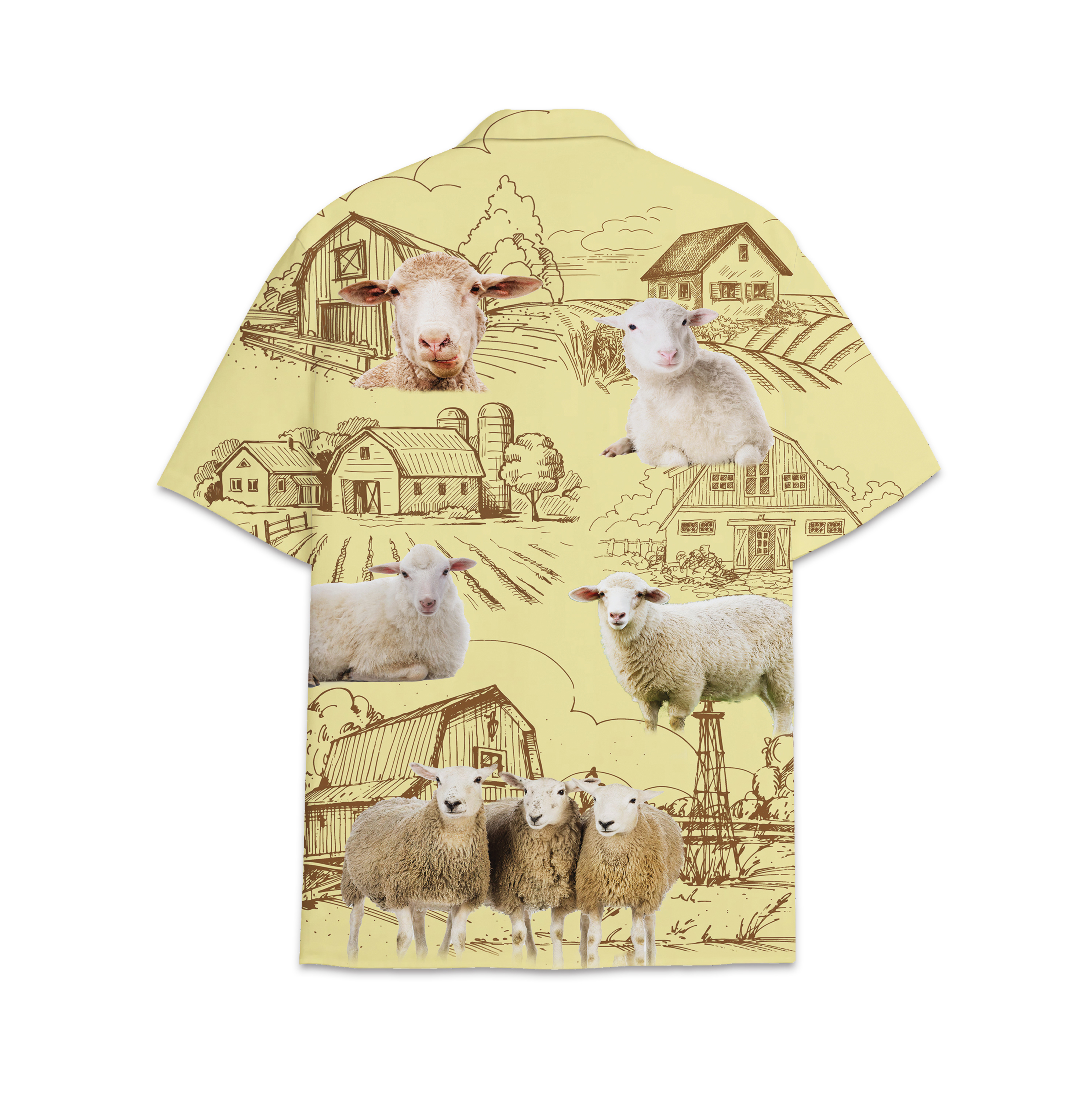 Sheep lovers farm hawaiian shirt Hawaii Shirt Shorts & Flip Flops