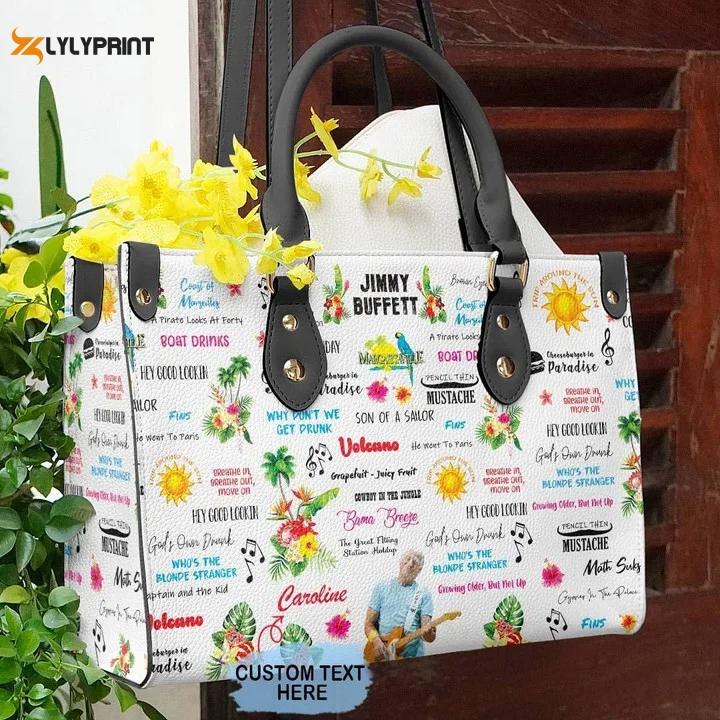 Shop the stylish jimmy buffett 1 leather hand bag gift for women’s day gift for women s day – g95 3531 Women Leather Hand Bag