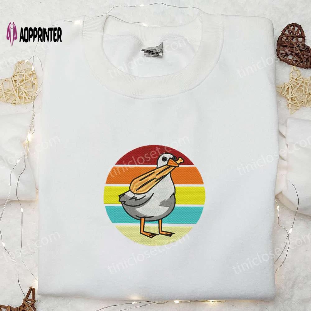 Silly goose embroidered shirt: animal design perfect birthday gift Embroidered Shirt